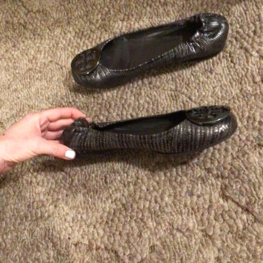 Tory Burch Python Print Flats Size 5 - image 6